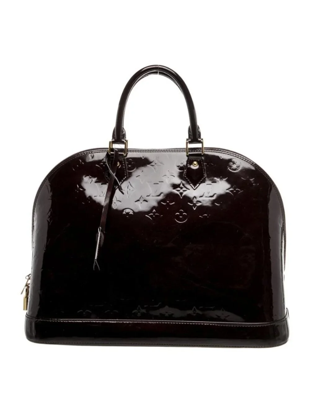 Louis Vuitton Monogram Vernis Alma GM Burgundy Patent Leather, lux